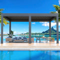 EROMMY 12x16 Pergola with Waterproof Roof Panels – Grey