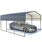 EROMMY 10’ x 15’ Metal Carport with Galvanized Roof – Sturdy Shelter for Cars, Boats, Trucks, and Tractors