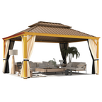EROMMY 12x16 Hardtop Gazebo with Easy Installation