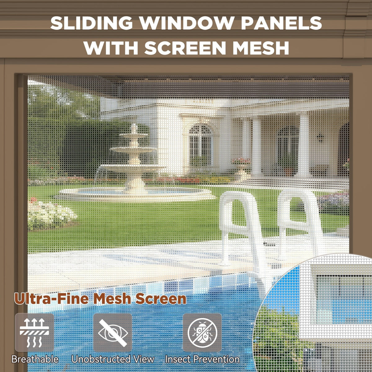 EROMMY 12'*14' Sunroom, with Front Door, Side Entrance, Galvanized Steel Double Top, Wood Grain Appearance, Aluminum Alloy Frame, Solarium Backyard Sun Room