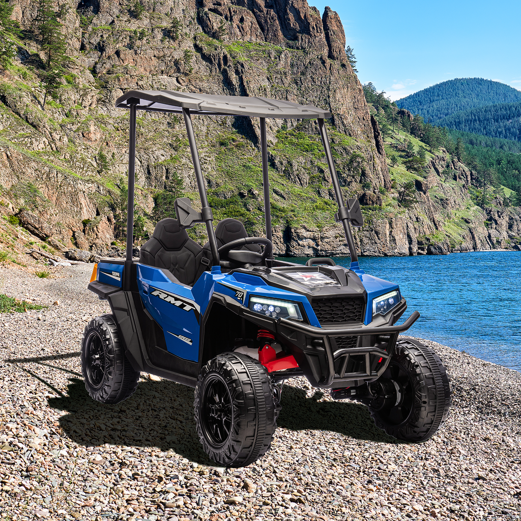EROMMY 24V Ride on Electric Kids UTV Side by Side – Navy