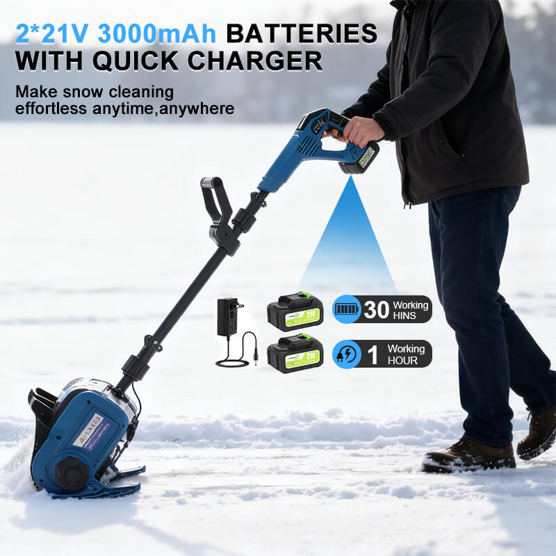12 inches Cordless Snow Shovel with 2 Batteries