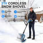 12 inches Cordless Snow Shovel with 2 Batteries