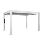 14×12 Windham Modern Steel Pergola With Sail Shade Soft Canopy