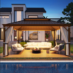 EROMMY 12x16 Hardtop Gazebo with Easy Installation