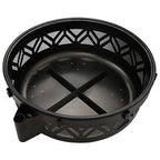 Red Mountain Valley 47 in. Wood-Burning Fire Pit with Adjustable BBQ Grate, Geometric