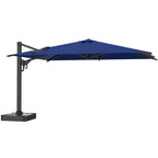 EROMMY 10 × 13 Cantilever Patio Umbrella, Base Excluded – Navy