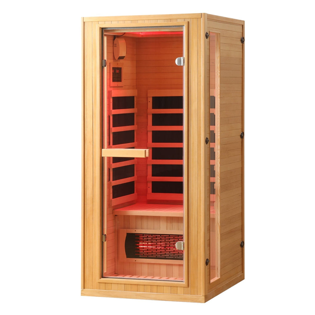 EROMMY 1 Person Infrared Sauna with Beauty Lamp