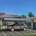 EROMMY 10X20 Metal Carport with Galvanized Roof
