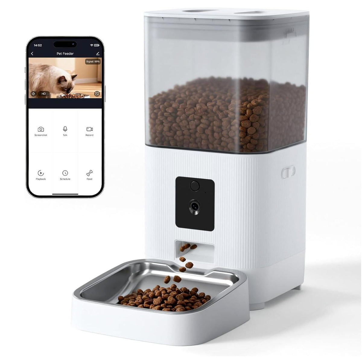 Joy Pebble Smart Automatic Pet Feeder with HD Camera