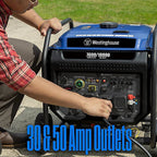 Westinghouse 10,000/7,600-Watt Gasoline Powered Portable Inverter Generator, Remote Start with CO Sensor
