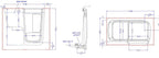 Avora Bath Walk in Right Hand Soaker Tub 46X26X38