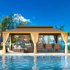 EROMMY 14X20 Outdoor Rectangle Gazebo with Canopy for Patio