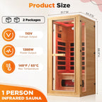 EROMMY 1 Person Infrared Sauna with Beauty Lamp