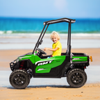 EROMMY 24V Ride on Electric Kids UTV Side by Side – Green