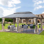 EROMMY 12x20 Large Gazebo with a Double Roof