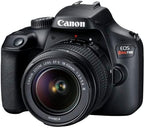 Canon EOS Rebel T100 DSLR Camera 18MP with 18-55mm Lens + Bag + 64GB Card