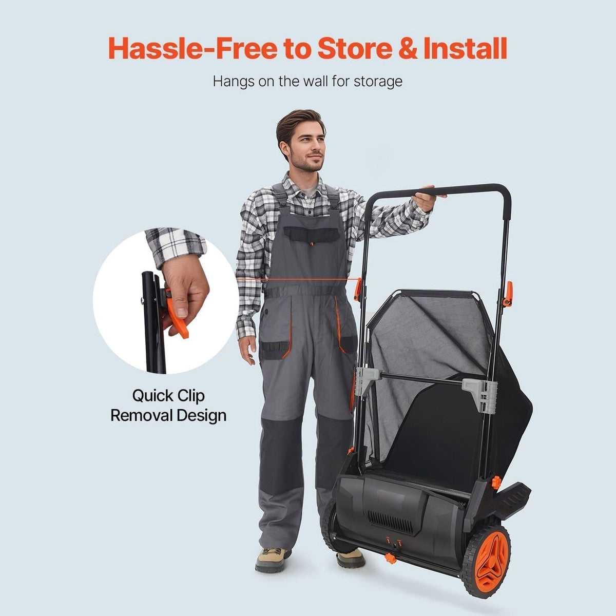 TurfoTidy Push Lawn Sweeper
