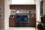 Samsung – 4.5 Cu. Ft. High Efficiency Stackable Front Load Washer with Steam and AddWash – Black stainless steel