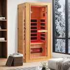 EROMMY 1 Person Infrared Sauna with Beauty Lamp