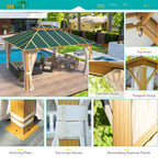 EROMMY 12x14 Hardtop Patio Gazebo