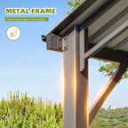 EROMMY 10X20 Metal Carport with Galvanized Roof