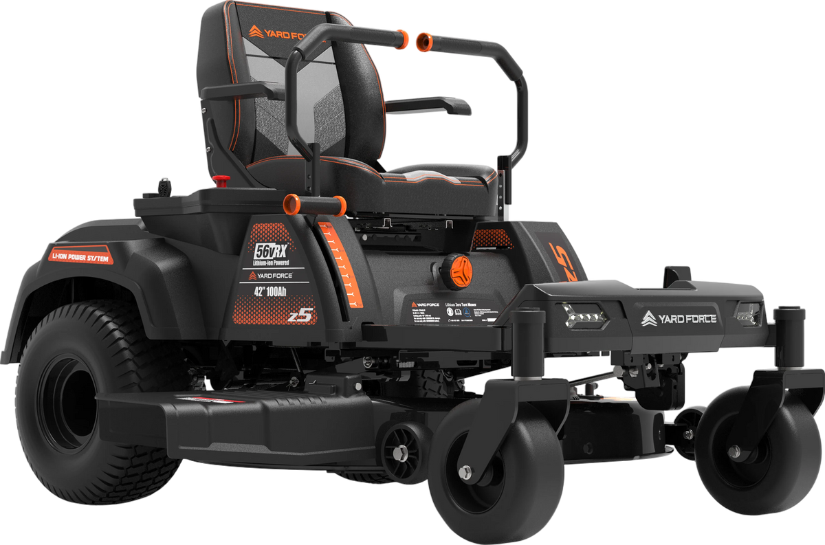 Yard Force Riding Lawn Mower 42″ Zero Turn Battery Powered 56V Z42-562 New