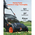 TurfoTidy Push Lawn Sweeper