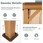 EROMMY 12X20 Hardtop Gazebo with Canopy for Poolside and Outdoor