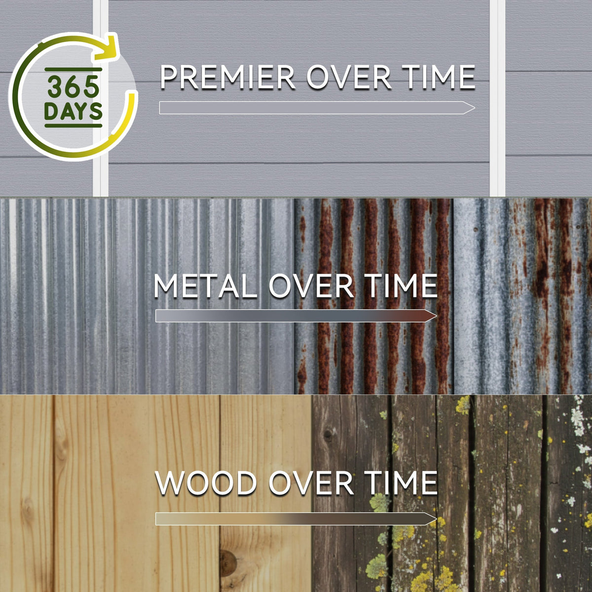 4x5 FT Outdoor Storage Shed, Weather-Resistant Shed with Lockable Double Doors & Built-In Floor, Sloped Roof Outdoor Shed for Backyard, Patio & Lawn, Gray