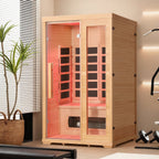 EROMMY 2 Person Infrared Sauna with Therapeutic Lighting