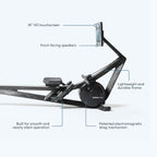 Hydrow Wave Rowing Machine with 16″ HD Touchscreen, Speakers, Foldable, Home Workouts