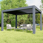 EROMMY 10x13 Smart Electric Pergola with Movable Louvers