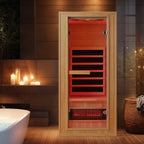 EROMMY 1 Person Infrared Sauna with Beauty Lamp