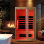 EROMMY 2 Person Infrared Sauna with Therapeutic Lighting