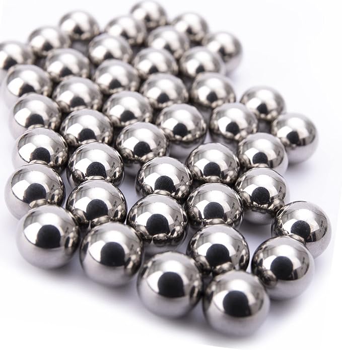8mm Slingshot Ammo (5/16") Diameter Steel Ball Glossy Galvanized Clean Oil-free 500 PCs