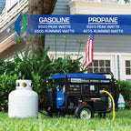 DuroMax XP13000EH 13,000-Watt Dual Fuel Portable Generator – Gas & Propane, Electric Start