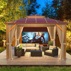 EROMMY 10x12 Double Roof Gazebo