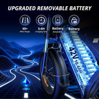 Electric Bike for Adults, 750–1000W, 60 Mile Range, 20MPH, 20″/26″ Tires, Mountain & Commuting
