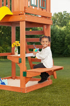 Creative Cedar Designs Cedar Cottage Wooden Swing Set