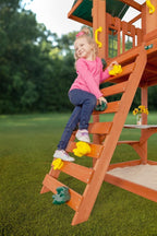 Creative Cedar Designs Cedar Cottage Wooden Swing Set