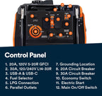 Generac 3,300-Watt Gas Powered Portable Inverter Generator – Lightweight and Compact