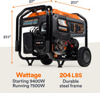 Generac 8,125 Starting Watt Portable Gas Generator – Includes Extension Cord