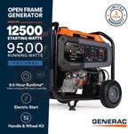 Generac 8,125 Starting Watt Portable Gas Generator – Includes Extension Cord