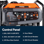 Generac 8,125 Starting Watt Portable Gas Generator – Includes Extension Cord