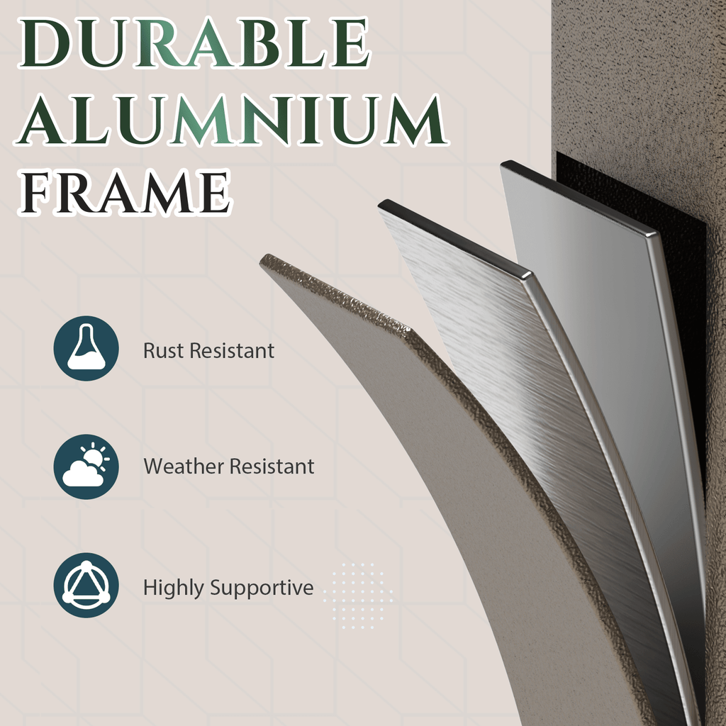 EROMMY 10 x 12FT Wall-Mounted Sunroom with Removable 3-Sided Doors & Aluminum Frame, All-Weather Sun Room with Galvanized Steel Roof, 6mm Thickened PC Screen