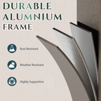 EROMMY 10 x 12FT Wall-Mounted Sunroom with Removable 3-Sided Doors & Aluminum Frame, All-Weather Sun Room with Galvanized Steel Roof, 6mm Thickened PC Screen