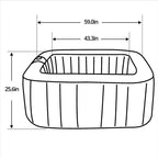 Aleko 130 – Jet Inflatable Hot Tub
