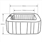 Aleko 130 – Jet Inflatable Hot Tub