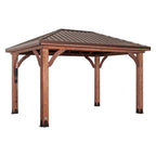 14×10 Cordova Gazebo-Dark Brown